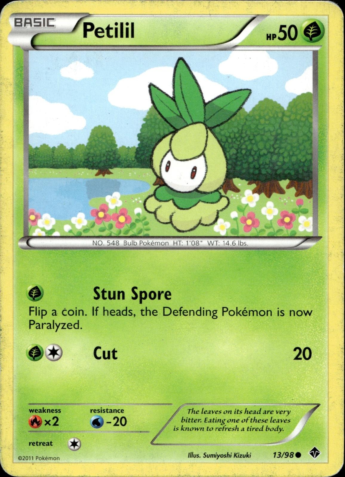 Petilil 13/98 HP Common Emerging Powers Pokemon