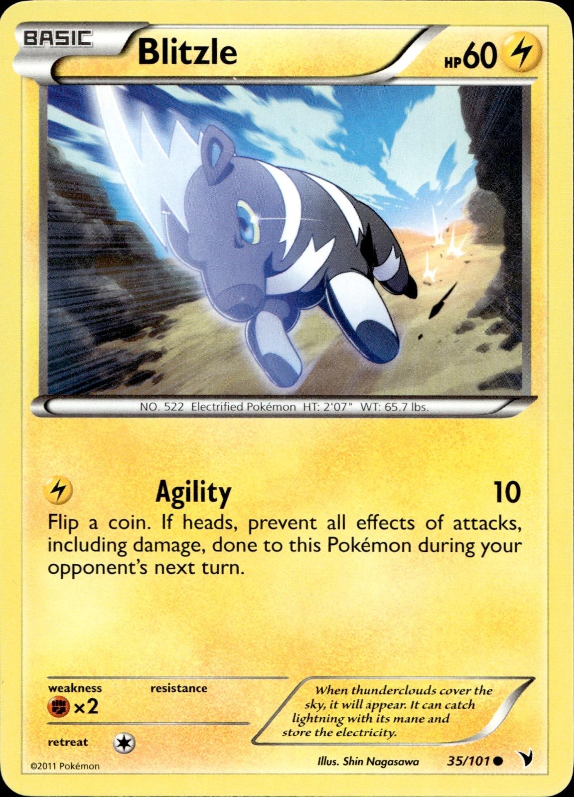 Blitzle 35/101 NM/M Common Noble Victories Pokemon
