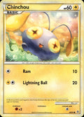 Chinchou 48/95 HP Common HGSS Unleashed Pokemon