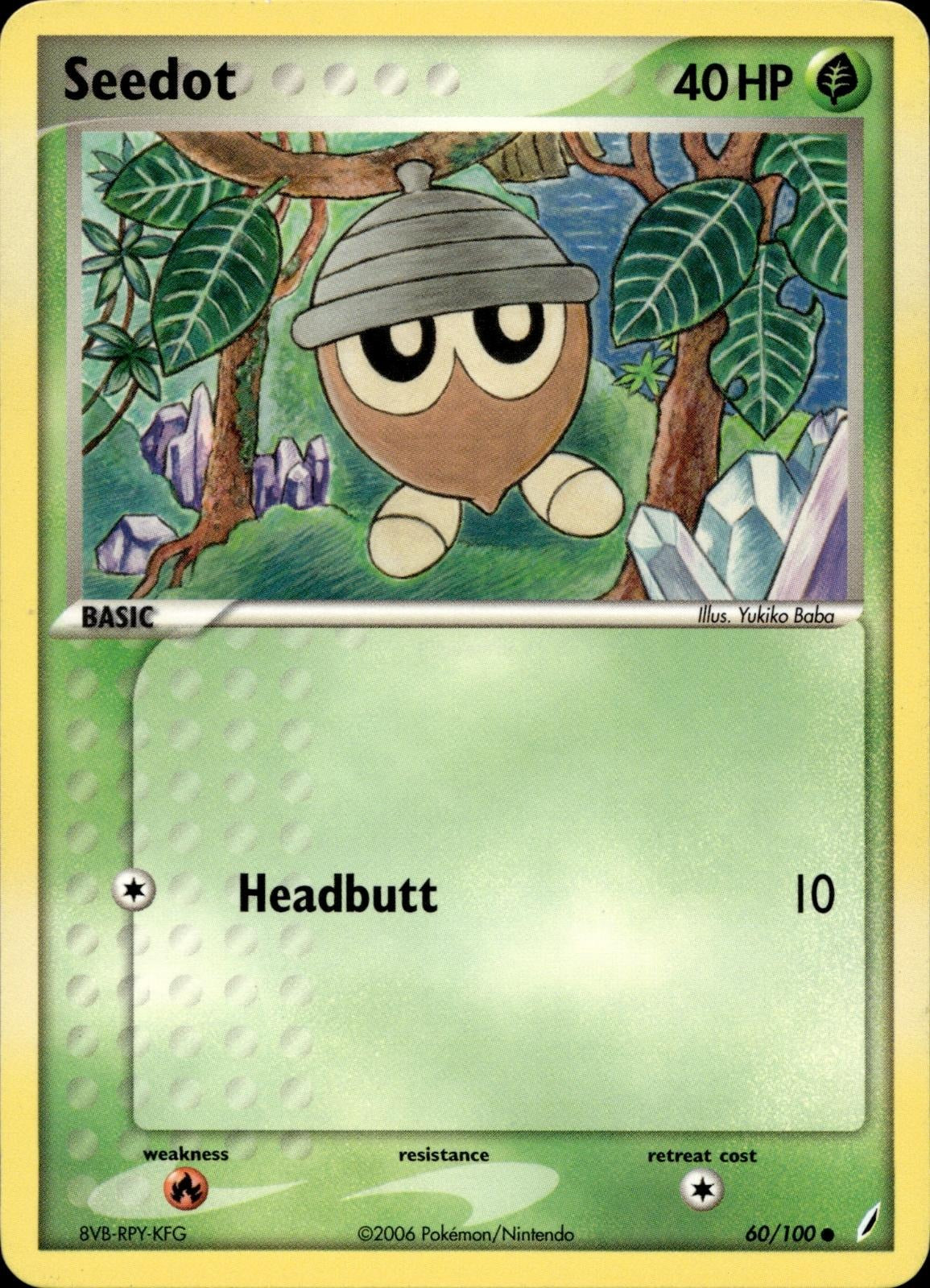 Seedot 60/100 MP Common Crystal Guardians Pokemon