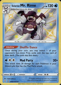 Galarian Mr. Rime SV021/SV122 NM/M Shining Fates Shiny Vault Pokemon Holo