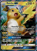 Raichu GX 29/73 NM/M GX Rare Shining Legends Pokemon Holo