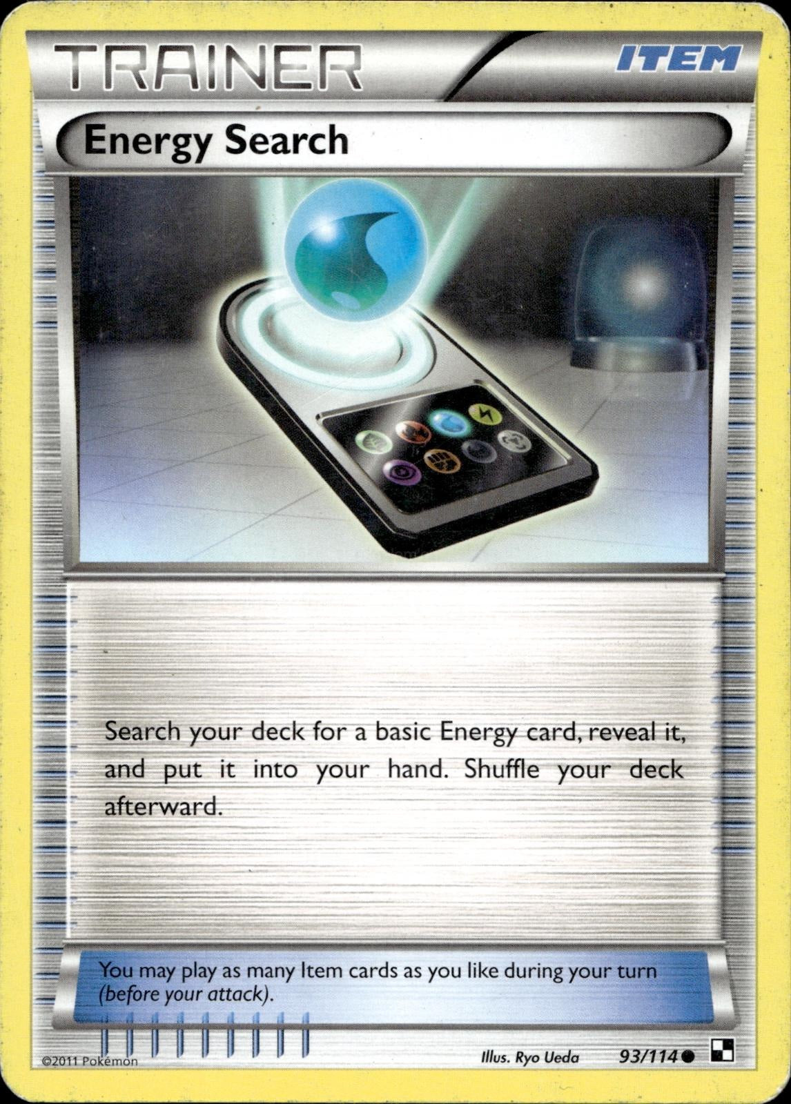 Energy Search 93/114 HP Common Black & White Pokemon