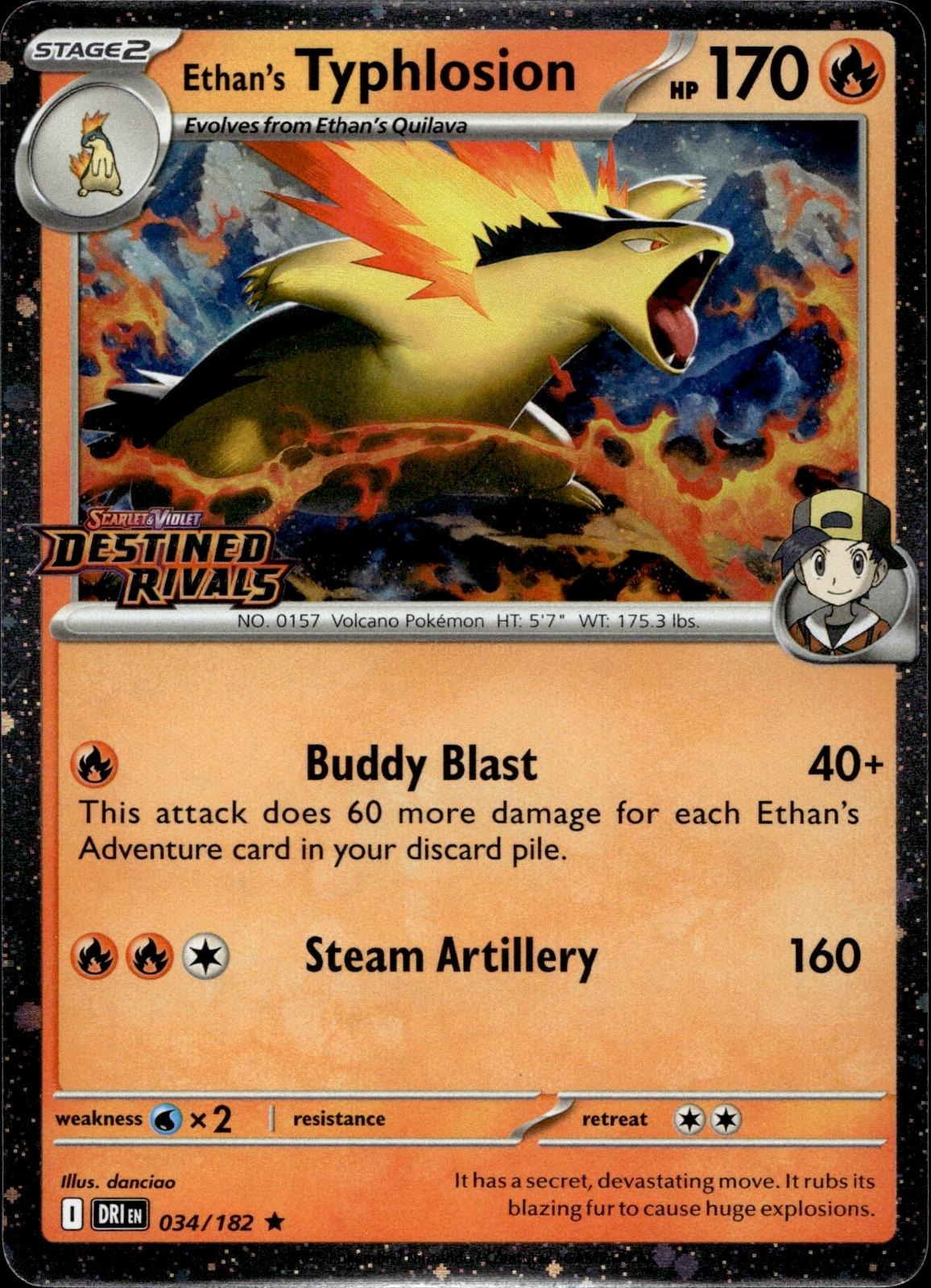 Ethan's Typhlosion (Prerelease) 034/182 NM/M Miscellaneous Cards Pokemon Holo