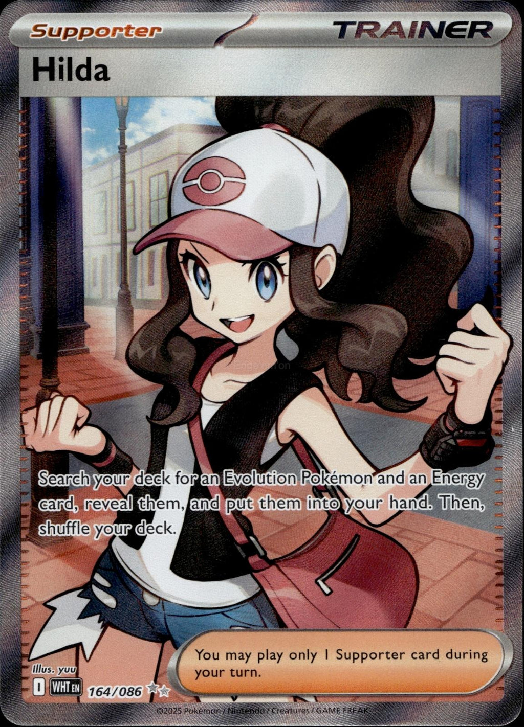 Hilda 164/086 NM/M Ultra Rare White Flare Pokemon Holo