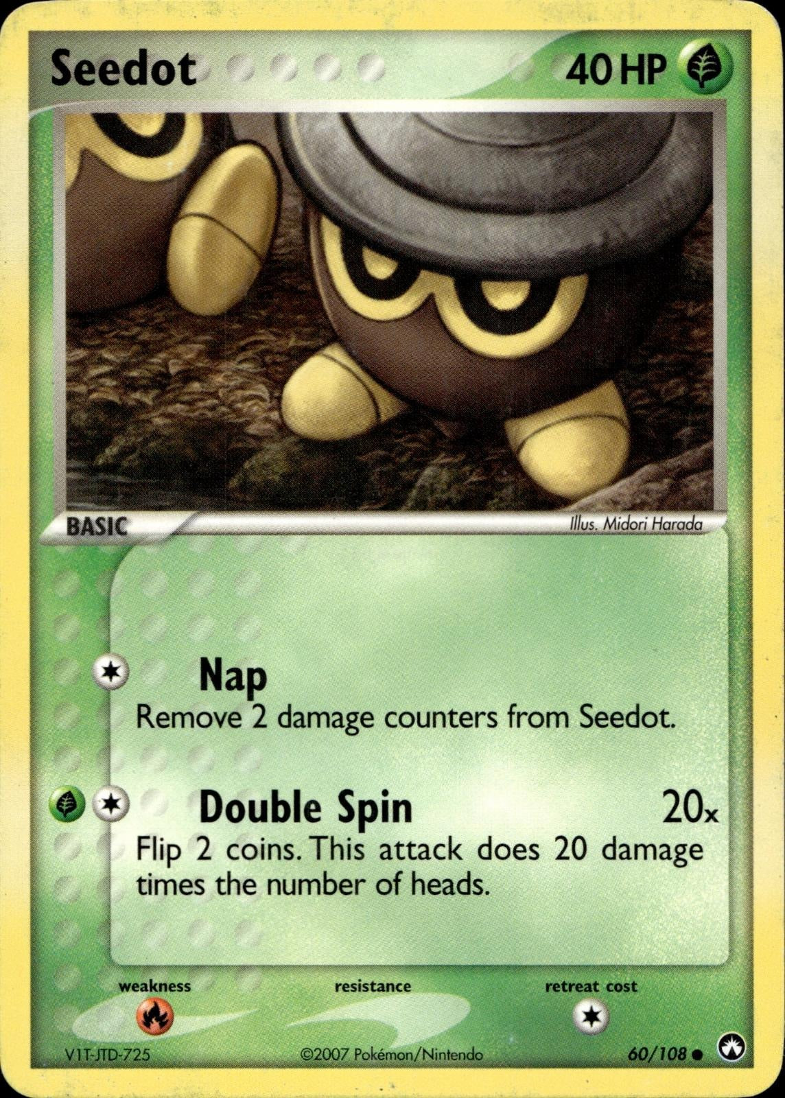 Seedot 60/108 HP Common Power Keepers Pokemon