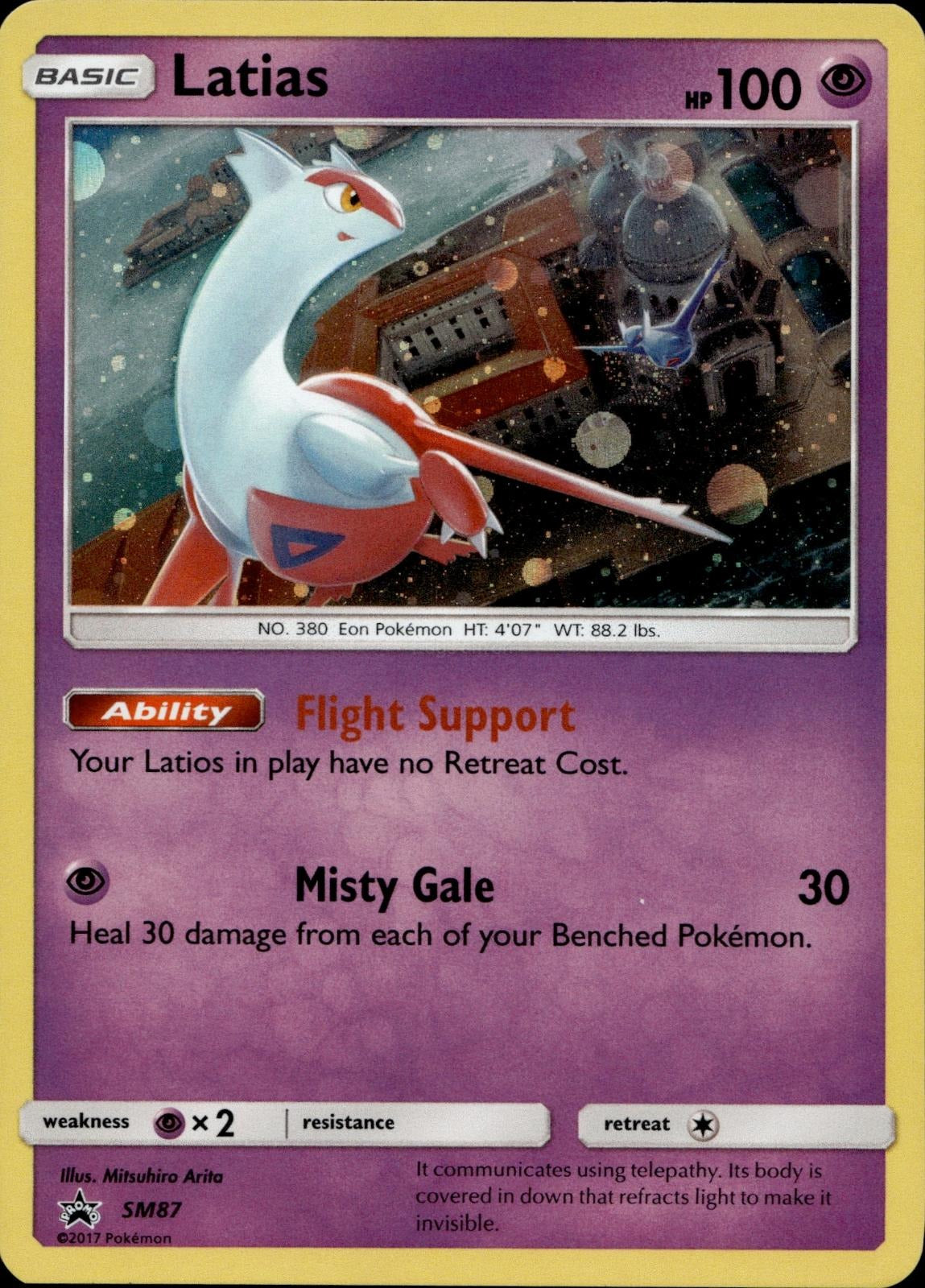 Latias - SM87 NM/M Promo Sun & Moon Promo Pokemon Holo