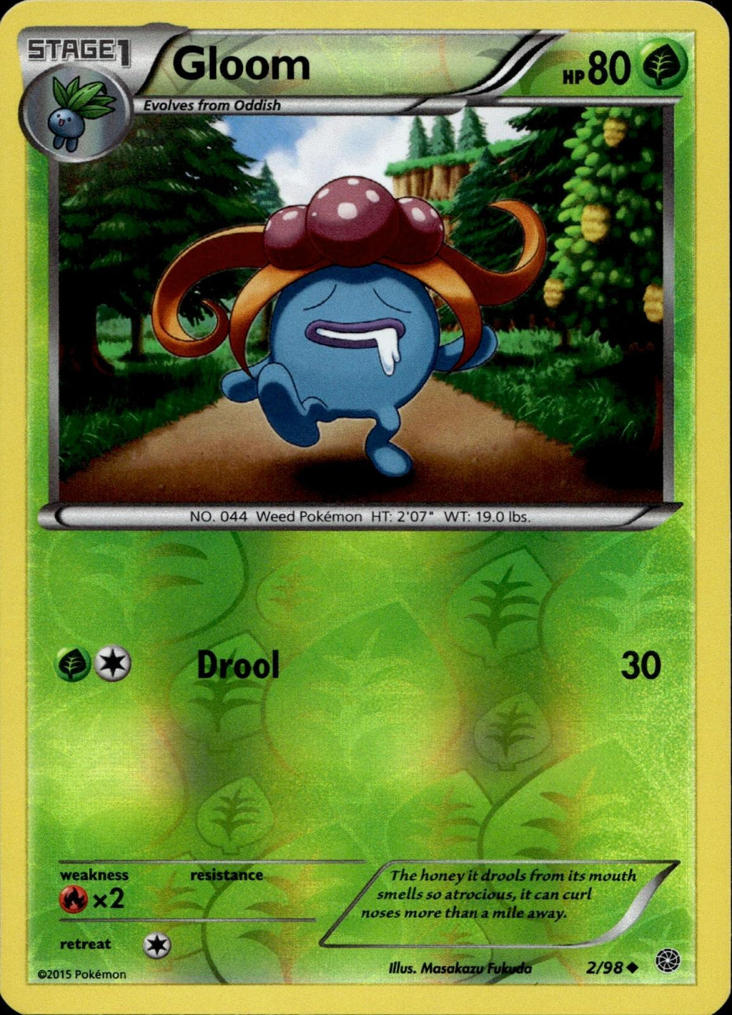 Gloom 2/98 NM/M Uncommon Ancient Origins Pokemon Reverse Holo