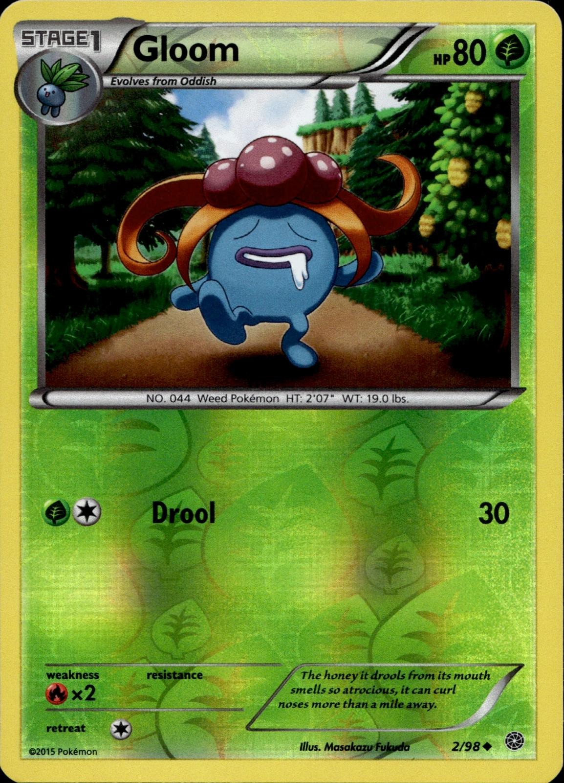 Gloom 2/98 NM/M Uncommon Ancient Origins Pokemon Reverse Holo