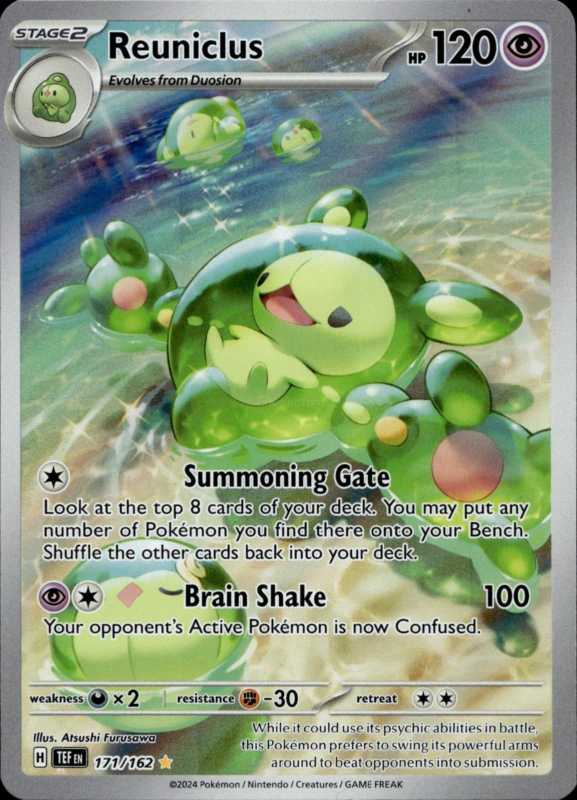 Reuniclus 171/162 NM/M Illustration Rare Temporal Forces Pokemon Holo