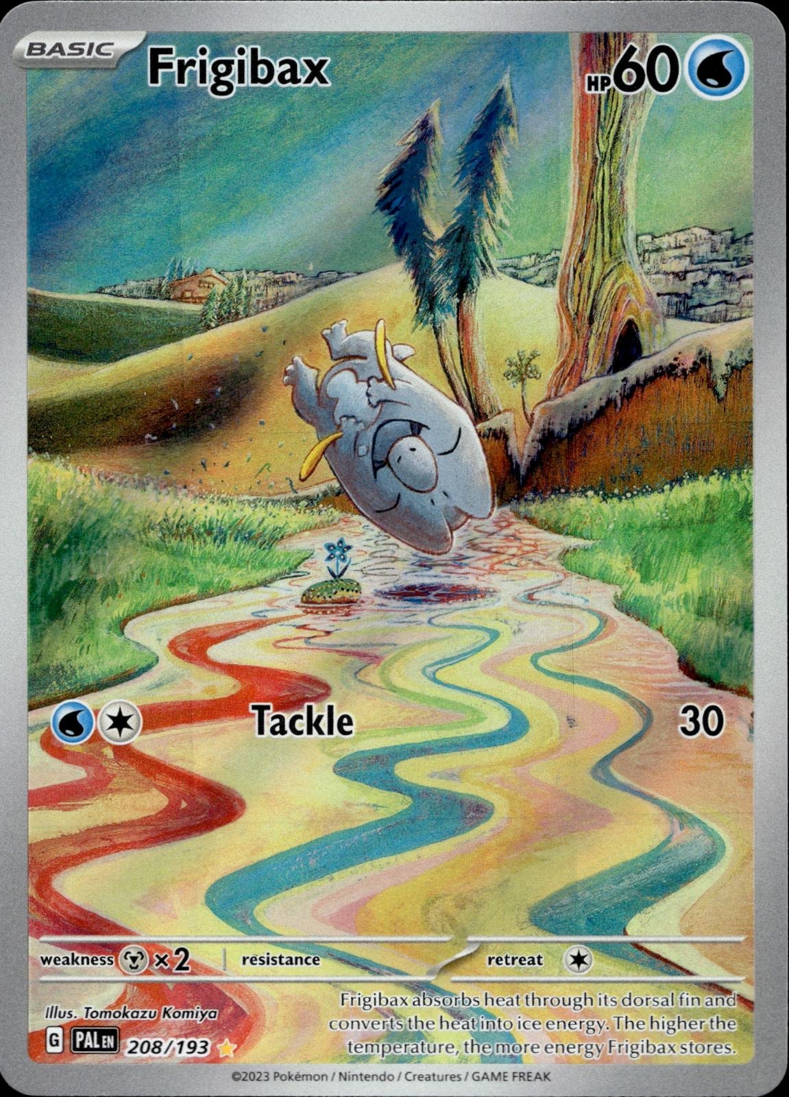 Frigibax 208/193 NM/M Illustration Rare Paldea Evolved Pokemon Holo