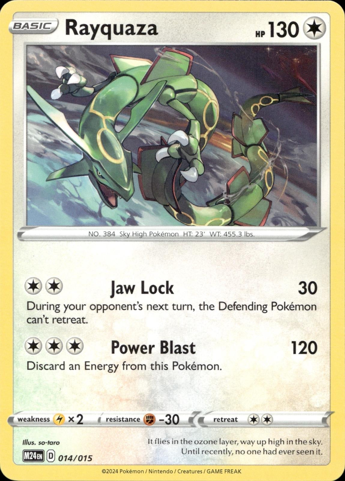 Rayquaza 014/015 NM/M Promo McDonald's Promos 2024 Pokemon