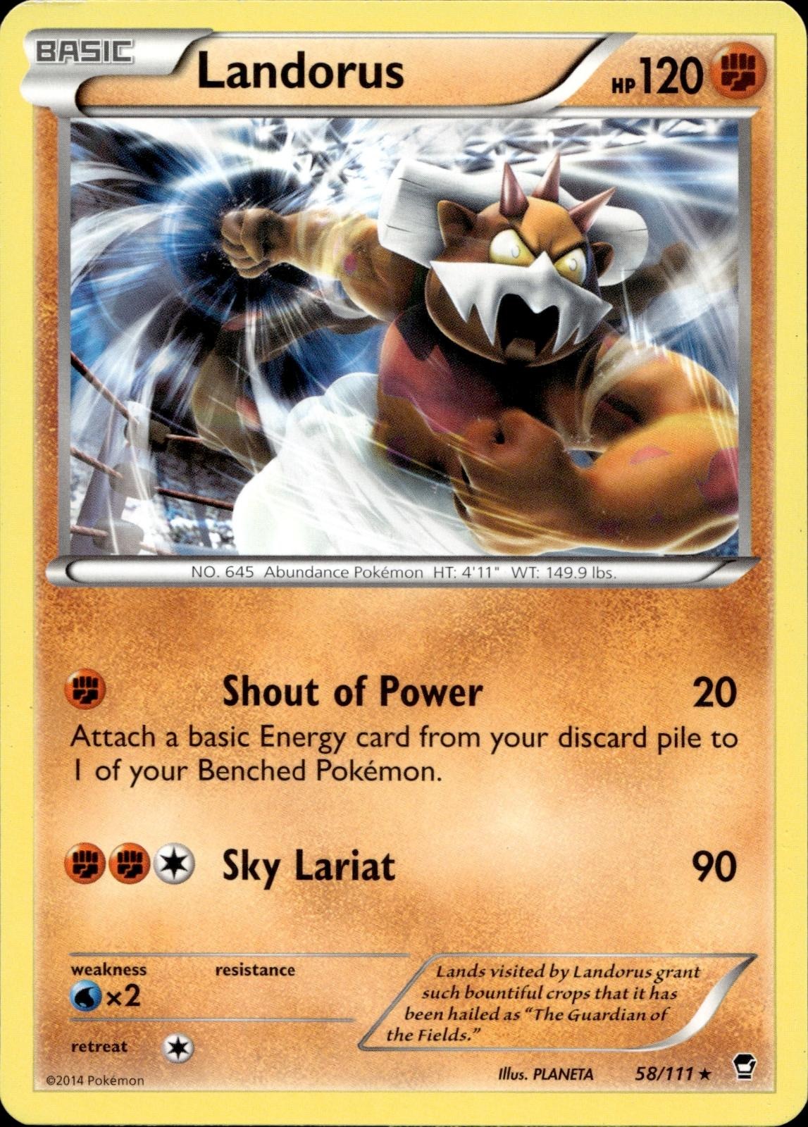 Landorus 58/111 MP Rare Deck Exclusives Pokemon