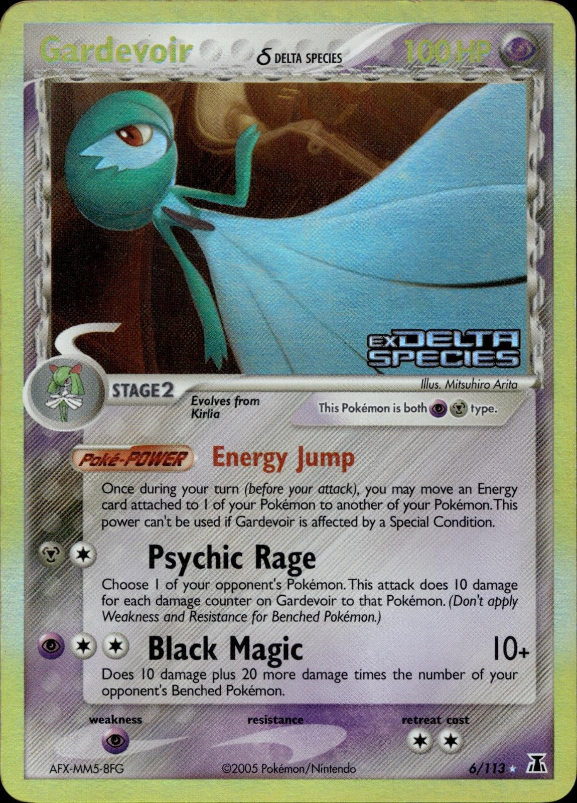 Gardevoir 6/113 MP Rare Delta Species Pokemon Reverse Holo