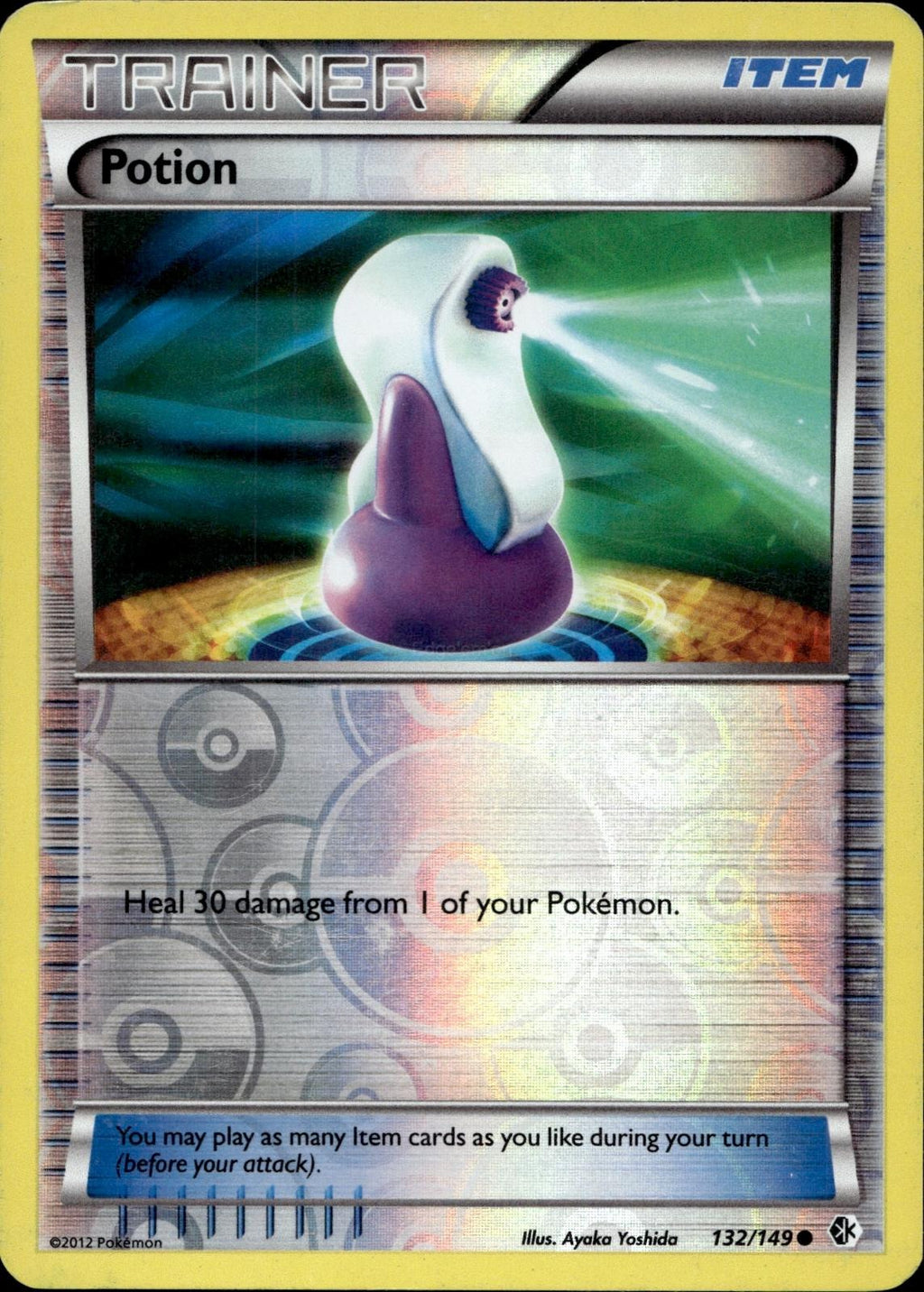Potion 132/149 HP Common Boundaries Crossed Pokemon Reverse Holo