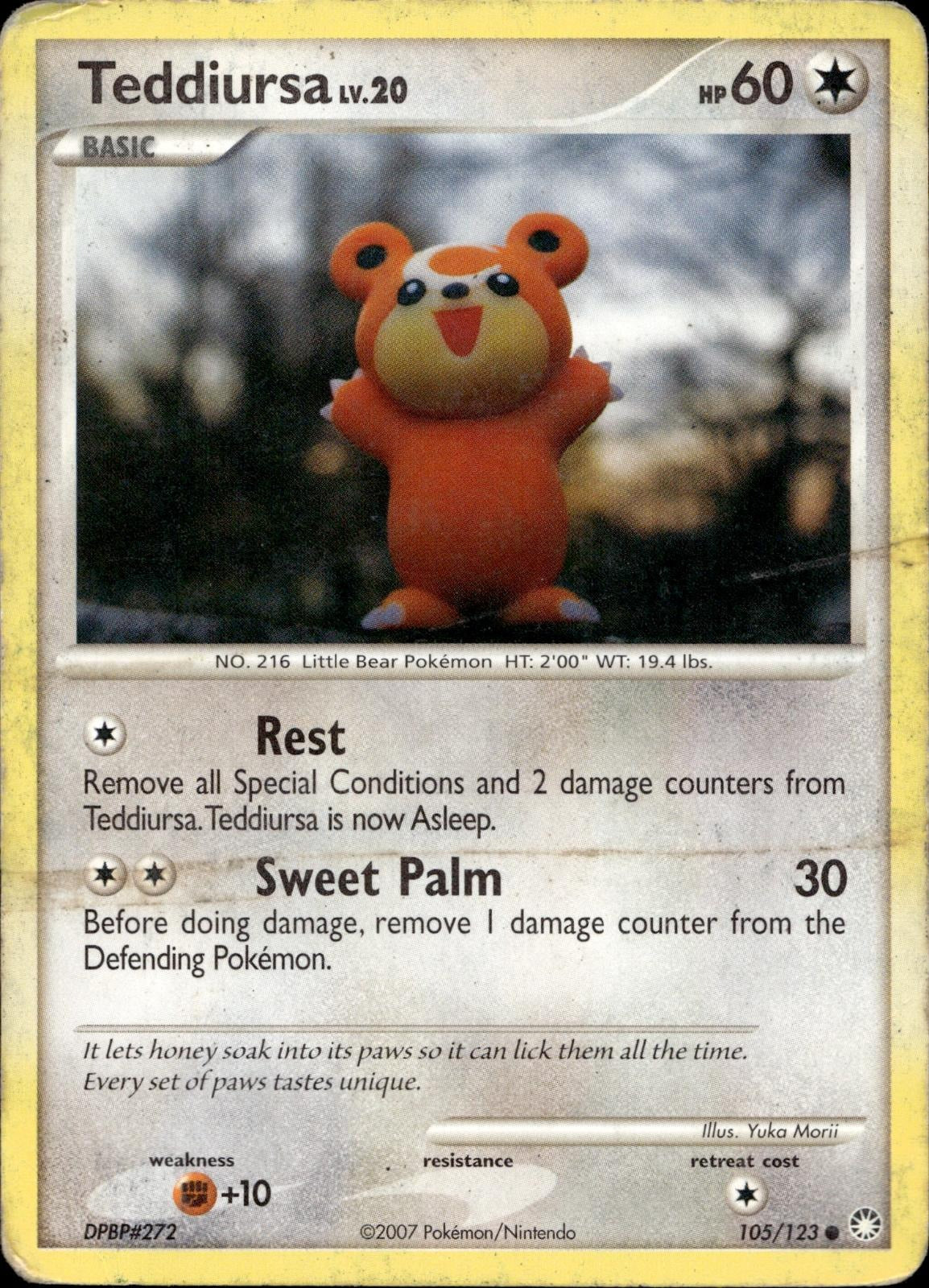 Teddiursa 105/123 DMG Common Mysterious Treasures Pokemon