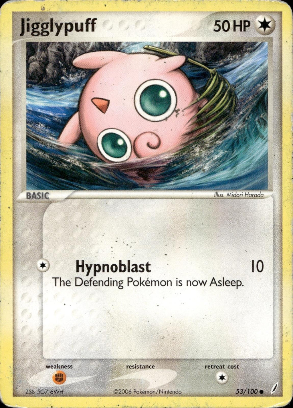 Jigglypuff 53/100 HP Common Crystal Guardians Pokemon