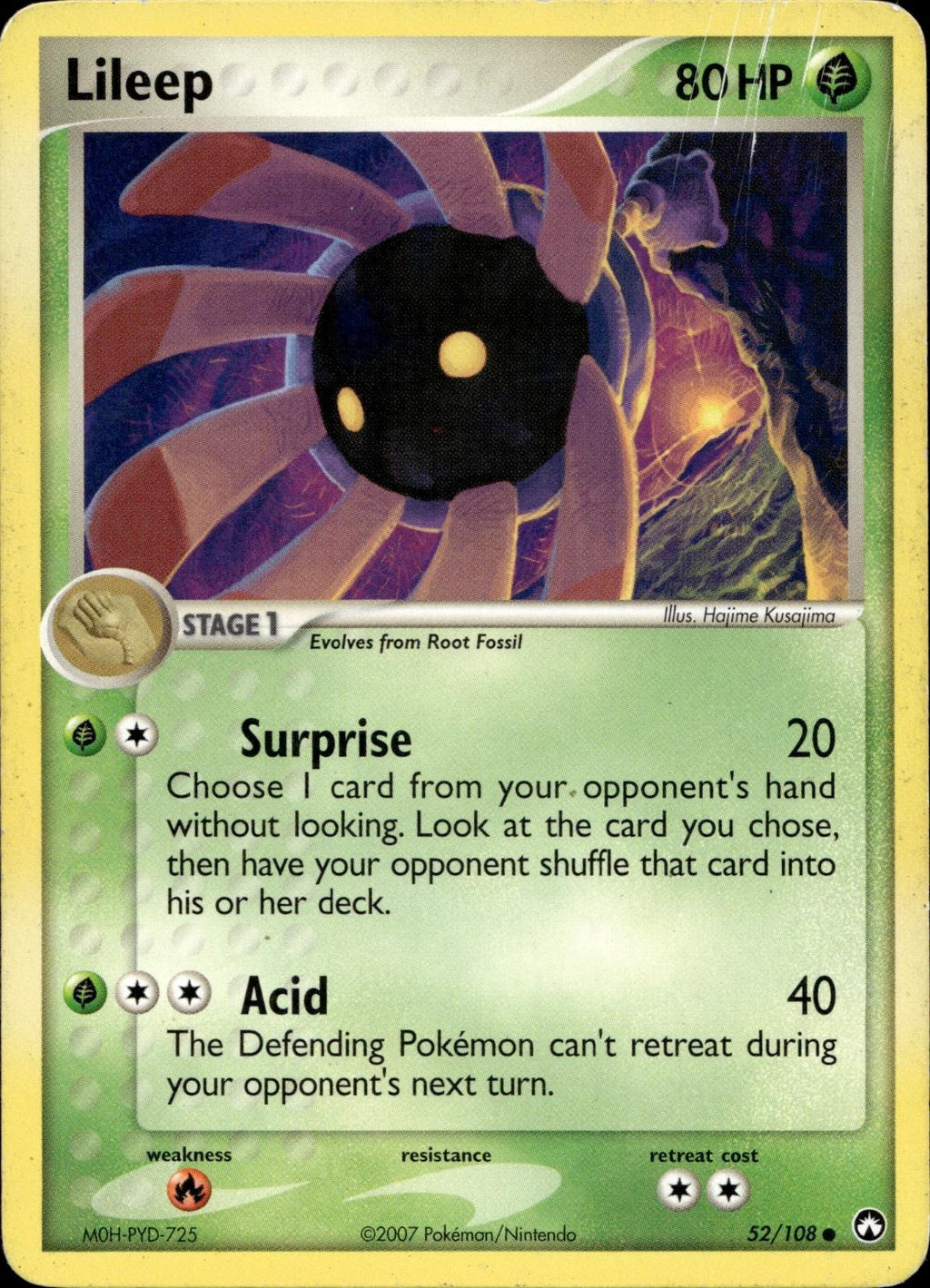 Lileep 52/108 MP Common Power Keepers Pokemon