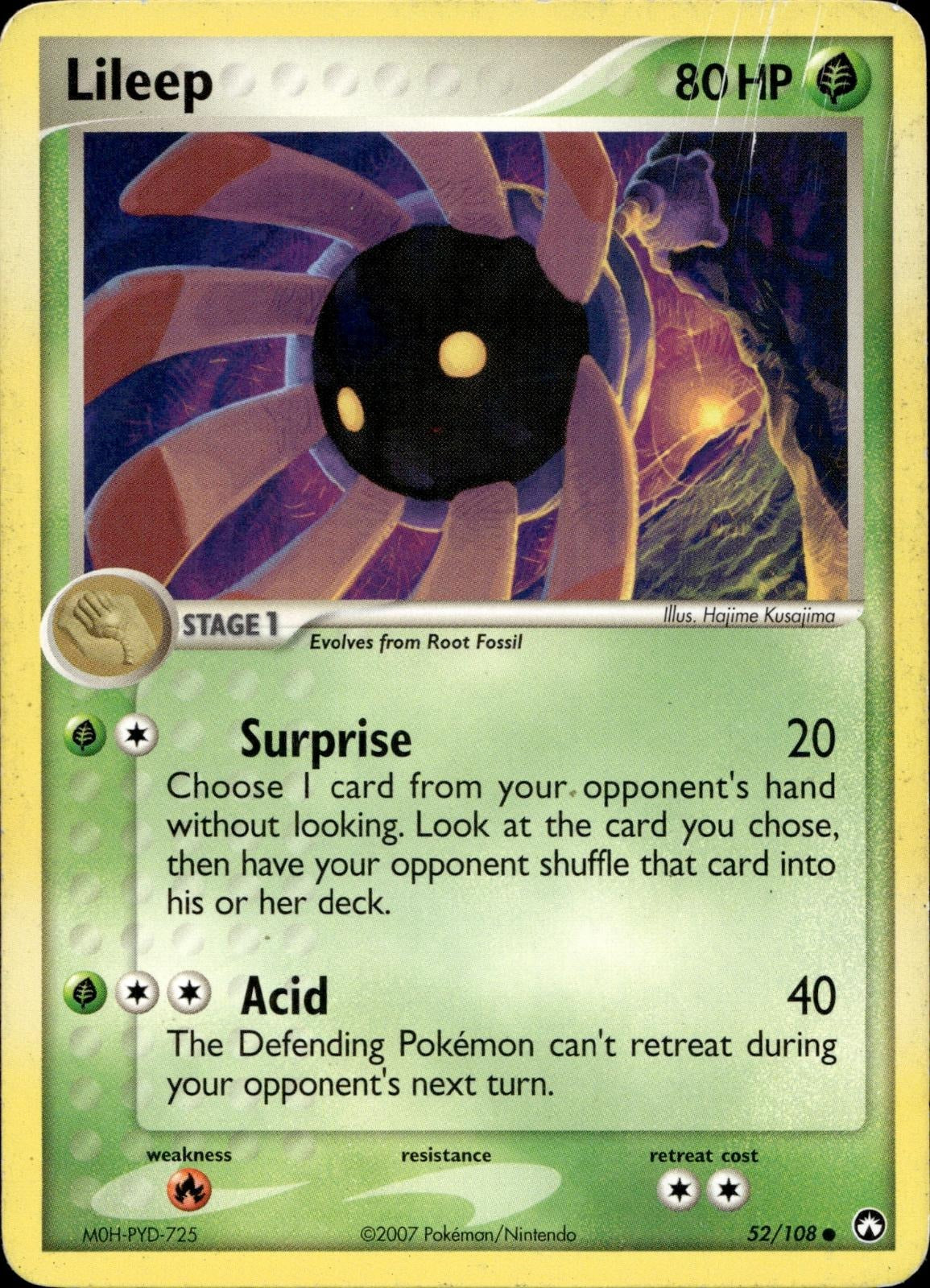 Lileep 52/108 MP Common Power Keepers Pokemon