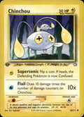 Chinchou 55/111 LP Common Neo Genesis Pokemon 1st Edition