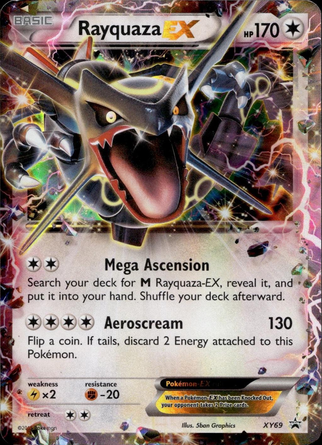 Rayquaza EX (Shiny) XY69 MP Promo XY Promo Pokemon Holo
