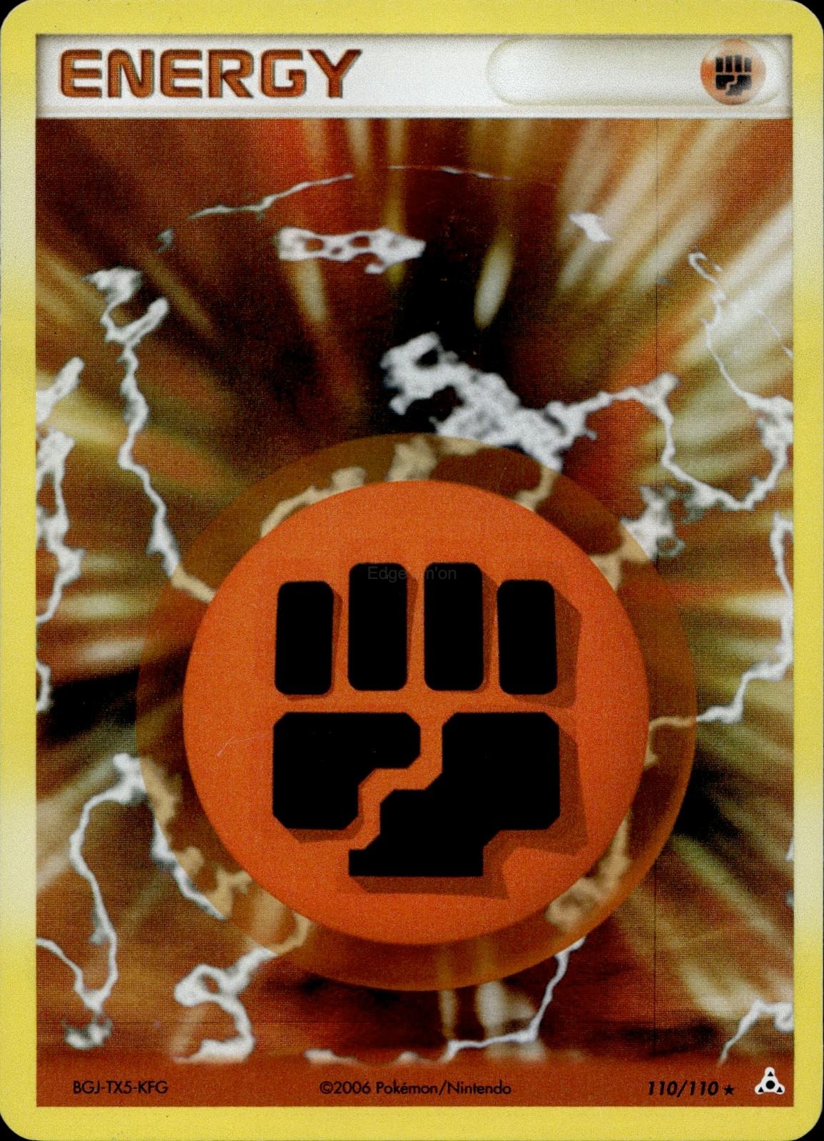 Fighting Energy 110/110 NM/M Rare Holon Phantoms Pokemon Holo
