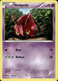 Venipede 52/114 HP Common Black & White Pokemon