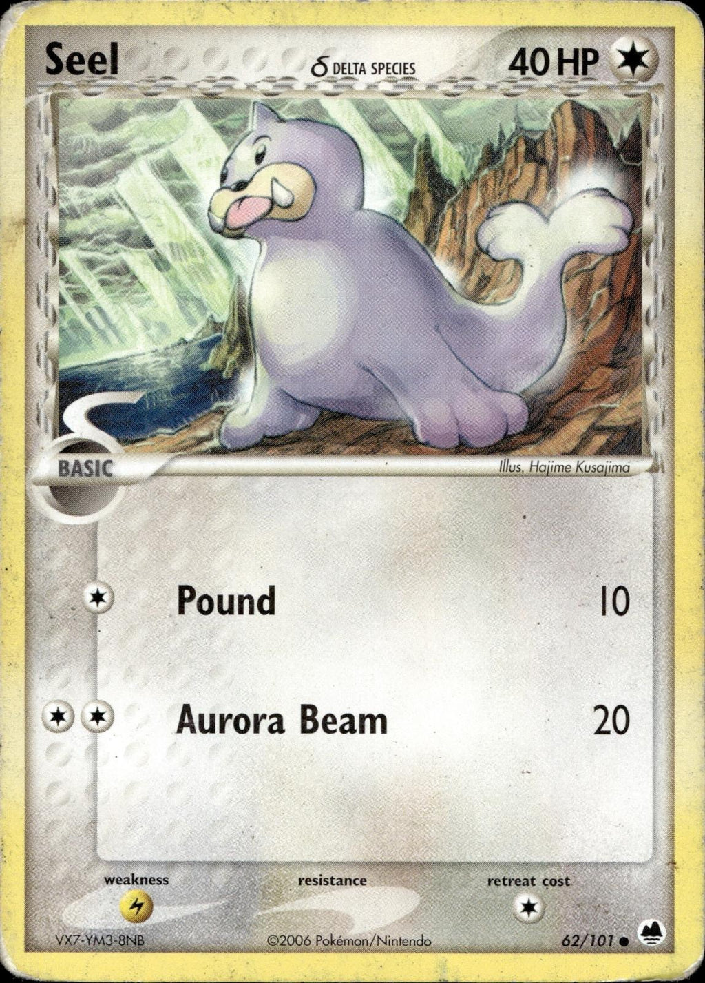 Seel 62/101 HP Common Dragon Frontiers Pokemon
