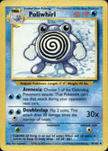Poliwhirl 38/102 HP Uncommon Base Set Unlimited Pokemon