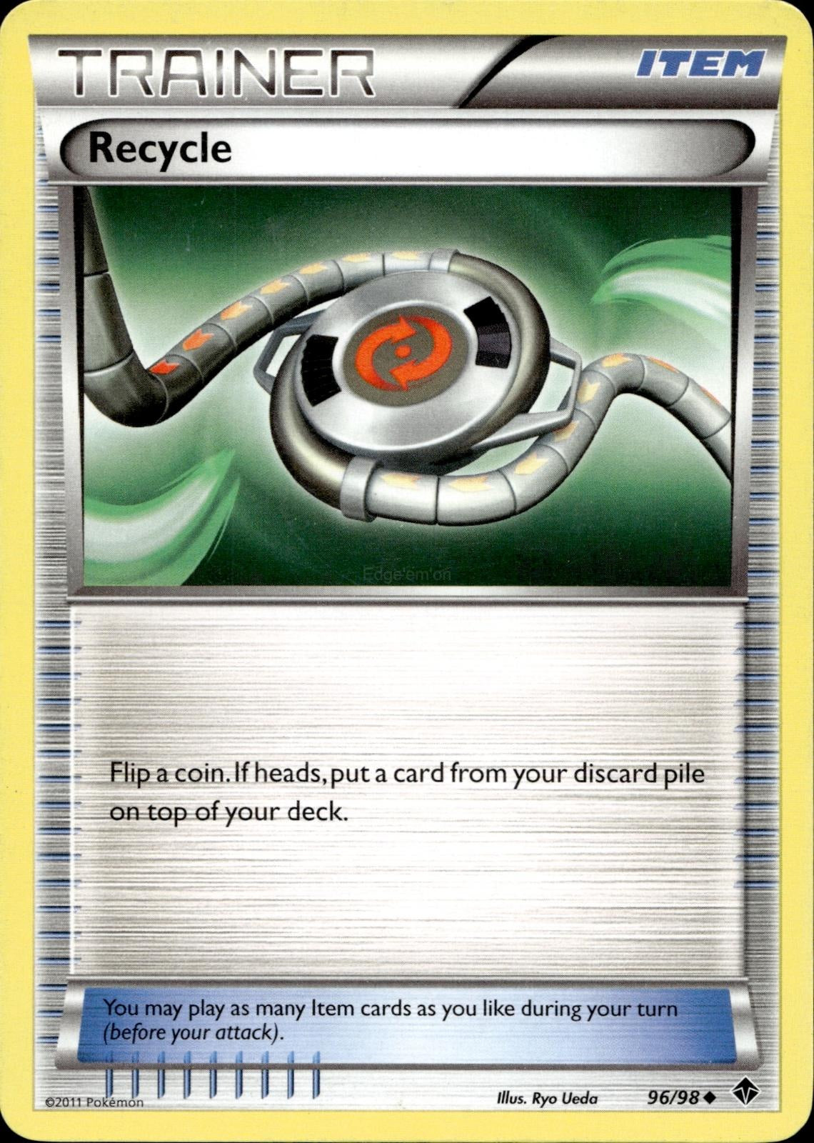 Recycle 96/98 HP Uncommon Emerging Powers Pokemon