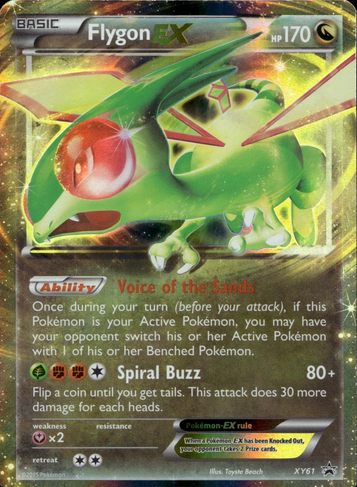 Flygon EX XY61 LP Promo XY Promo Pokemon Holo