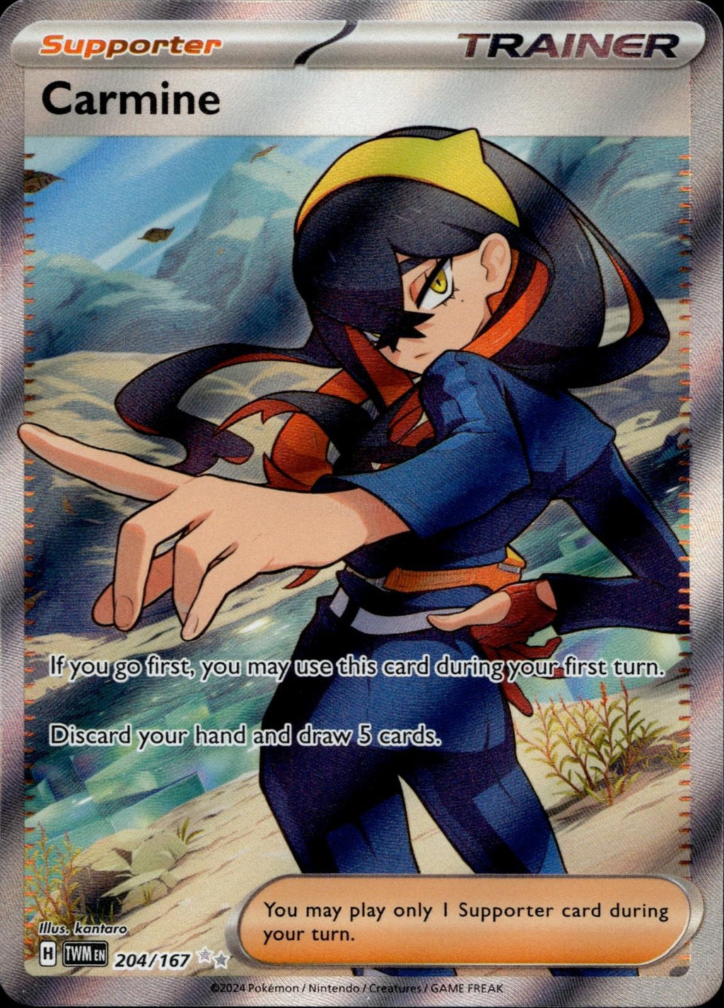 Carmine 204/167 NM/M Ultra Rare Twilight Masquerade Pokemon Holo