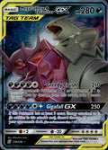 Mega Sableye & Tyranitar GX 126/236 LP GX Rare Unified Minds Pokemon Holo
