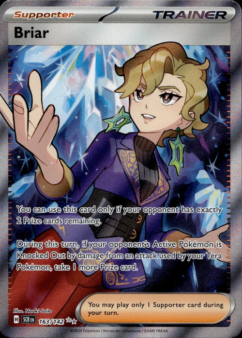 Briar 163/142 NM/M Ultra Rare Stellar Crown Pokemon Holo