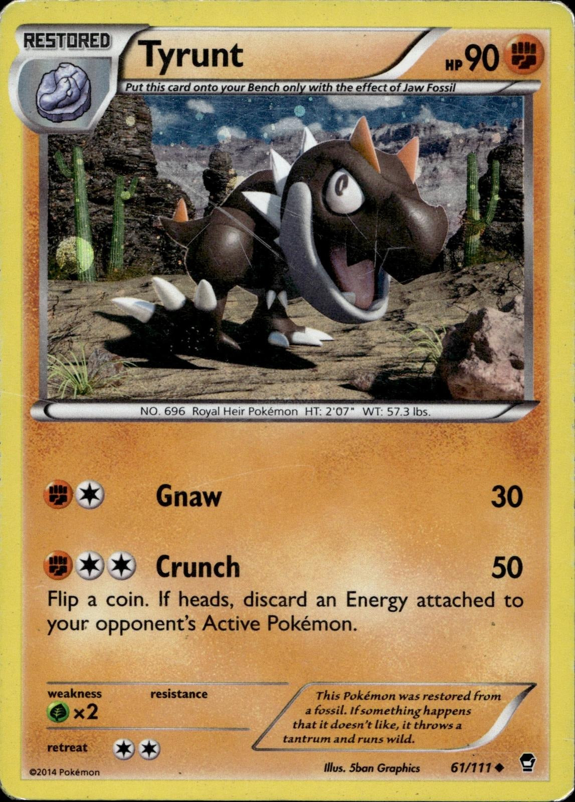 Tyrunt (Cosmos Holo) 061/111 HP Promo Miscellaneous Cards & Products Pokemon