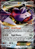 Genesect EX 64/124 LP EX Rare Fates Collide Pokemon Holo