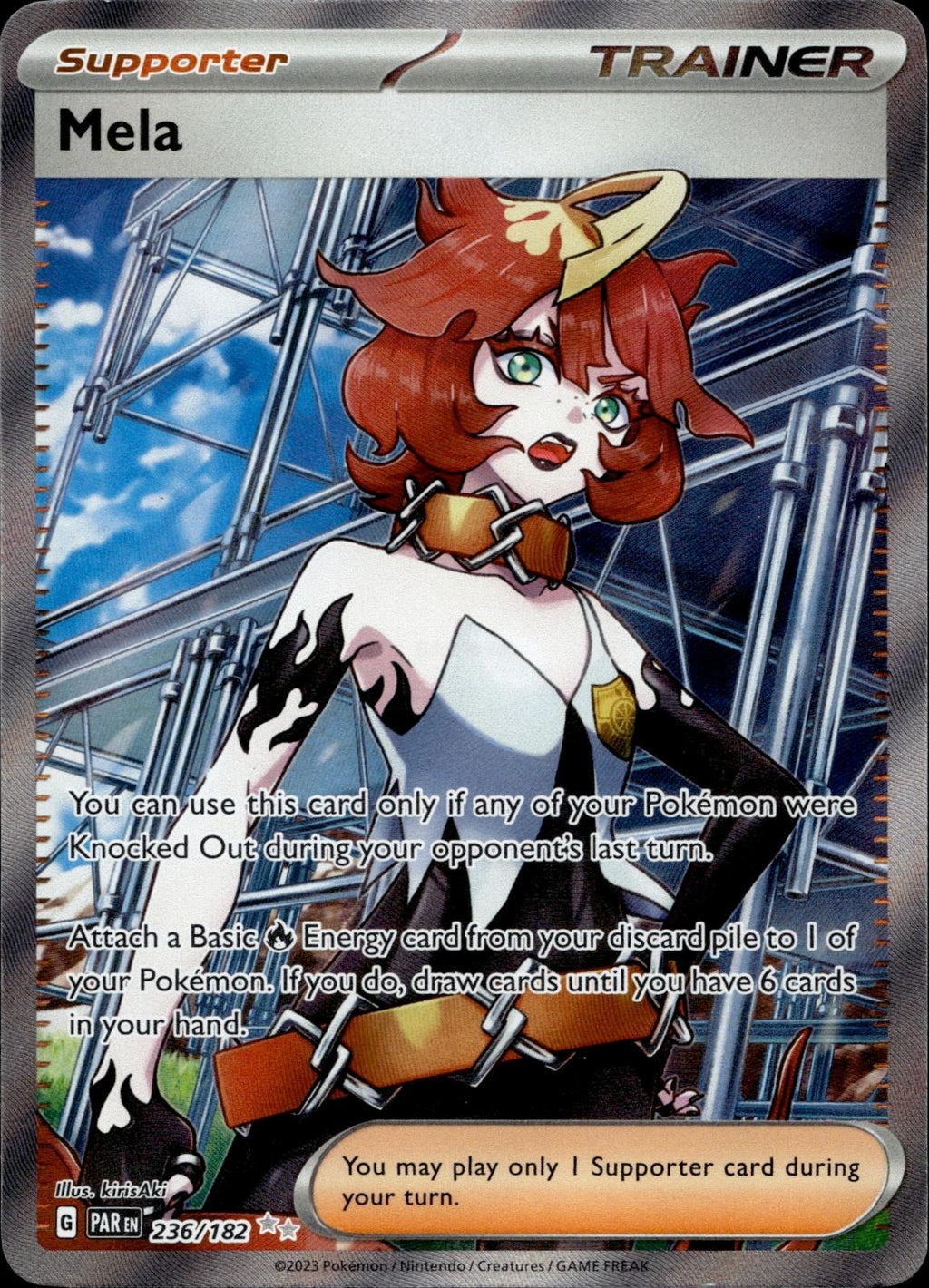 Mela 236/182 NM/M Ultra Rare Paradox Rift Pokemon Holo