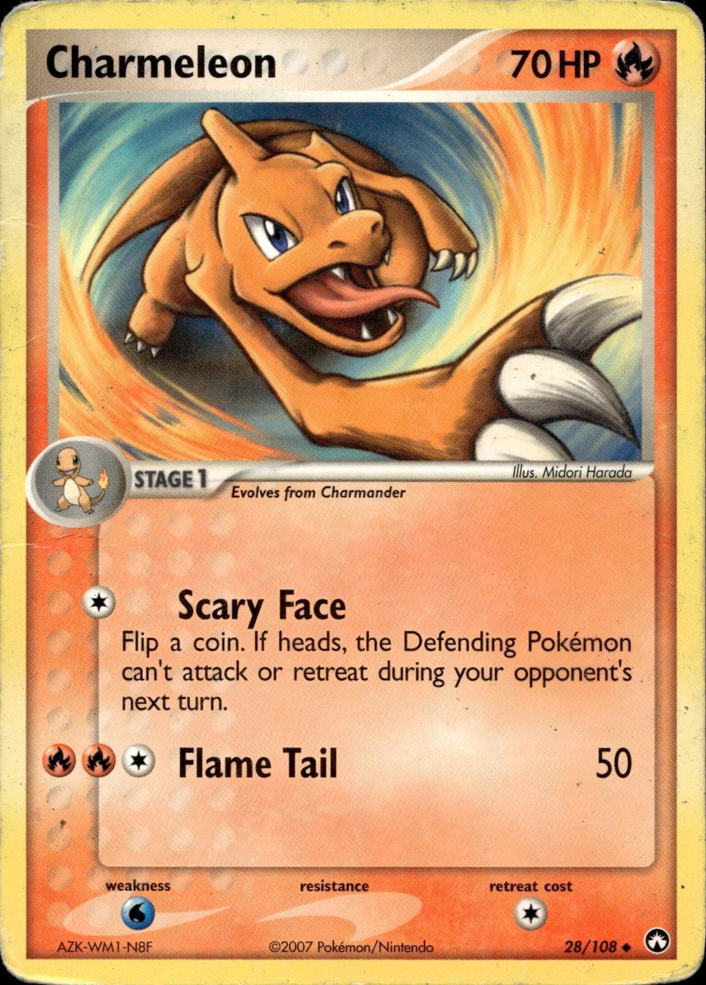 Charmeleon 28/108 HP Uncommon Power Keepers Pokemon