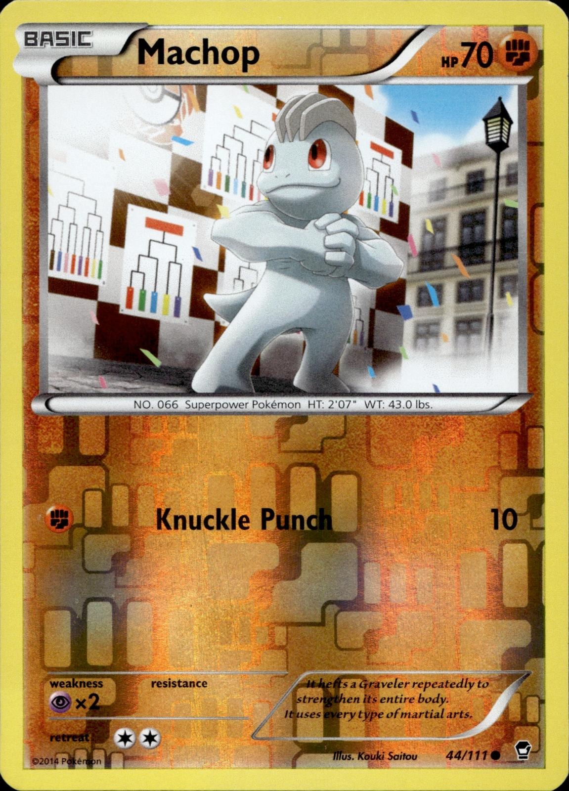 Machop 44/111 NM/M Common Furious Fists Pokemon Reverse Holo