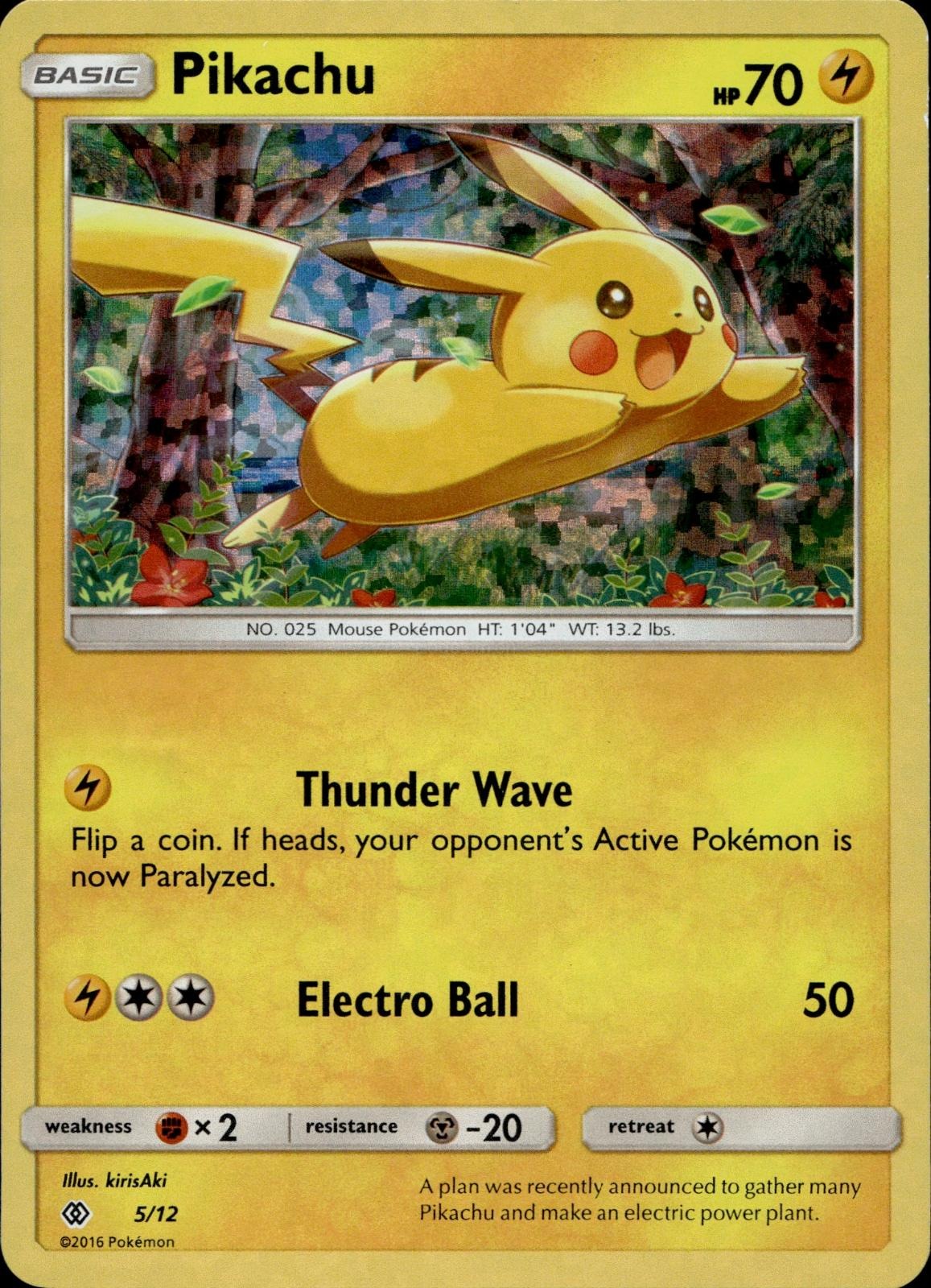 Pikachu 005/012 LP Promo McDonald's Promos 2017 Pokemon Holo