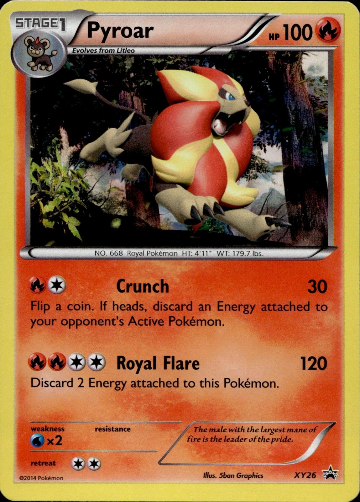 Pyroar XY26 NM/M Promo XY Promo Pokemon Holo