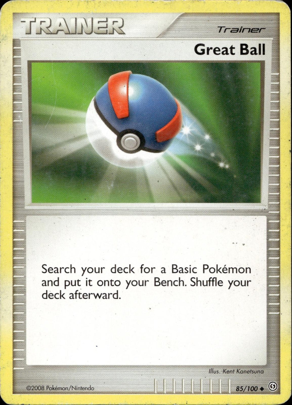 Great Ball 85/100 HP Uncommon Stormfront Pokemon