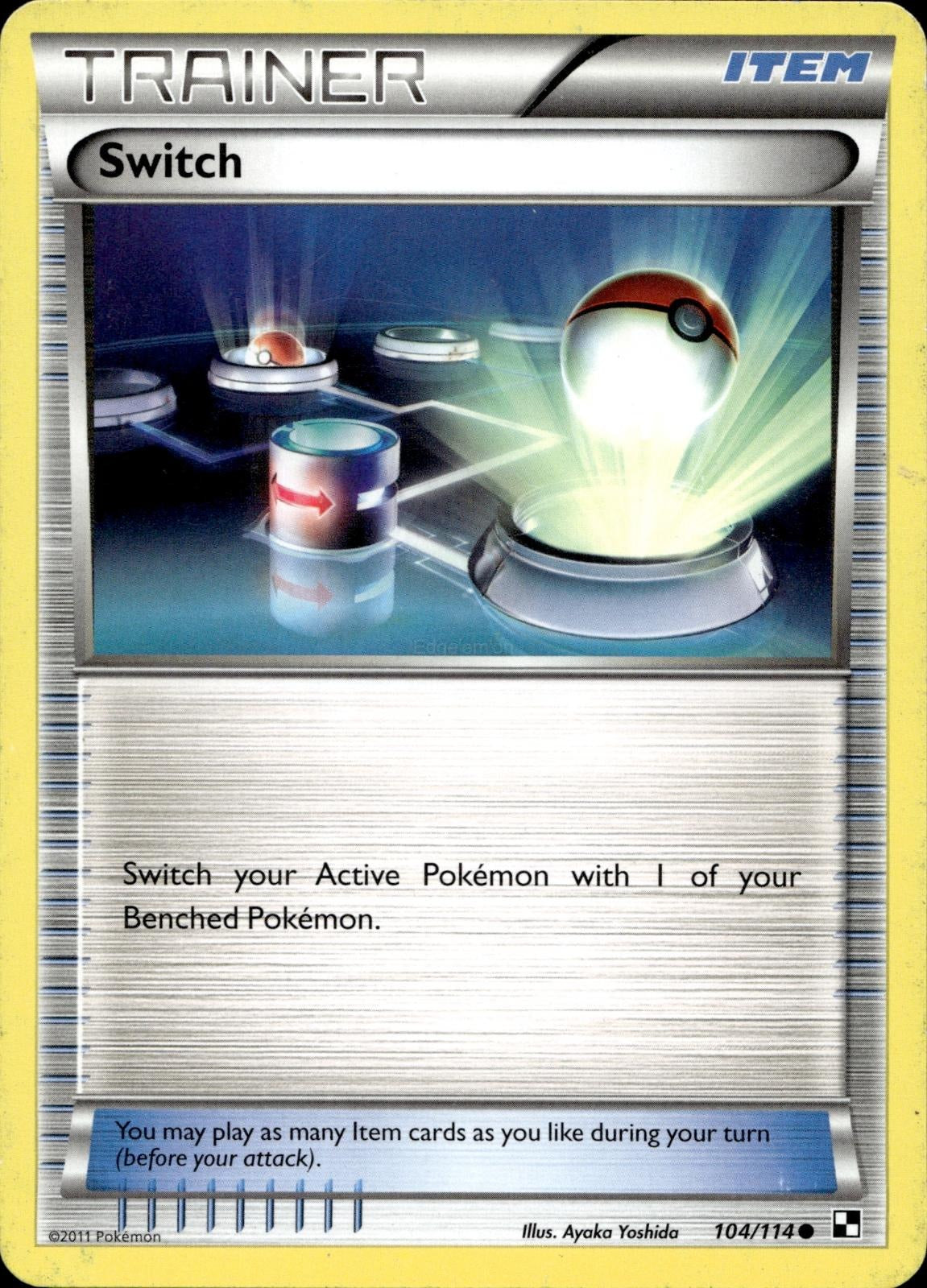 Switch 104/114 HP Common Black & White Pokemon