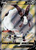 Dubwool V 188/192 NM/M Ultra Rare Rebel Clash Pokemon Holo