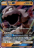 Onix GX 36/68 NM/M GX Rare Hidden Fates Pokemon Holo
