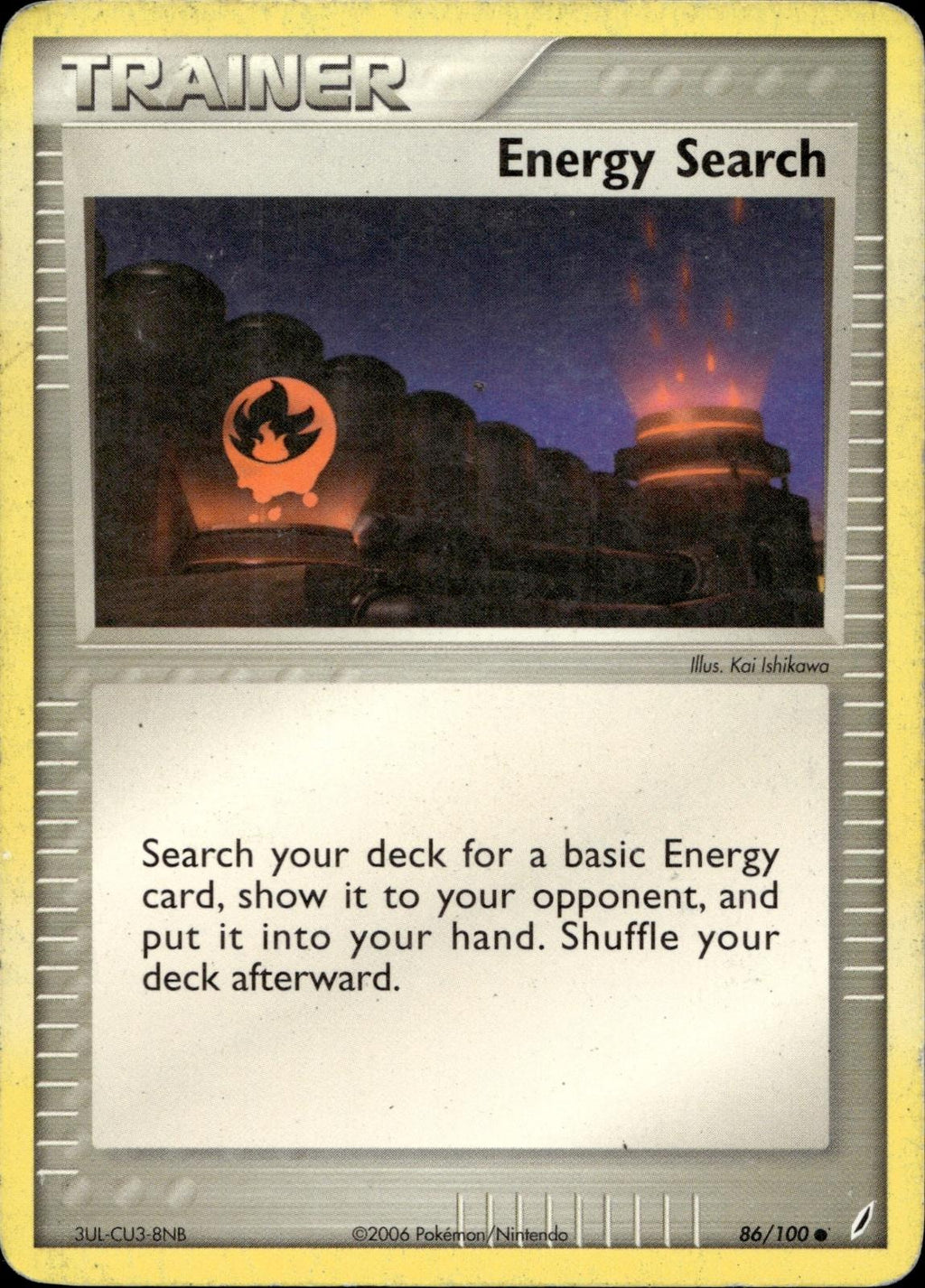 Energy Search 86/100 HP Common Crystal Guardians Pokemon