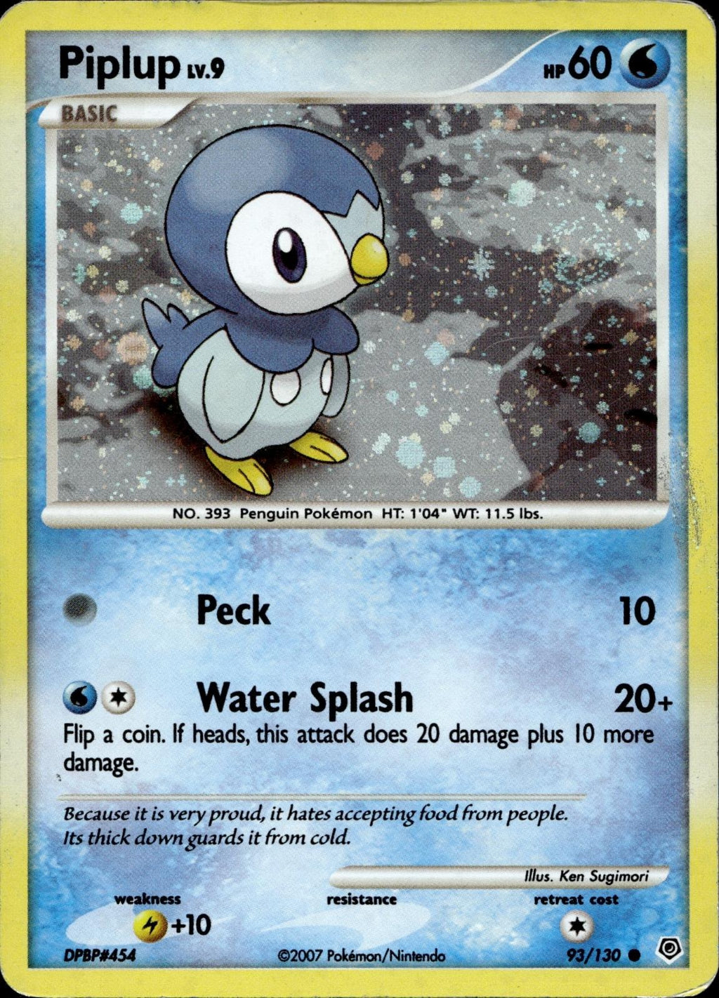 Piplup (Cosmos Holo) 093/130 MP Promo Miscellaneous Cards & Products Pokemon