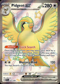Pidgeot ex 221/091 NM/M Shiny Ultra Rare Paldean Fates Pokemon Holo