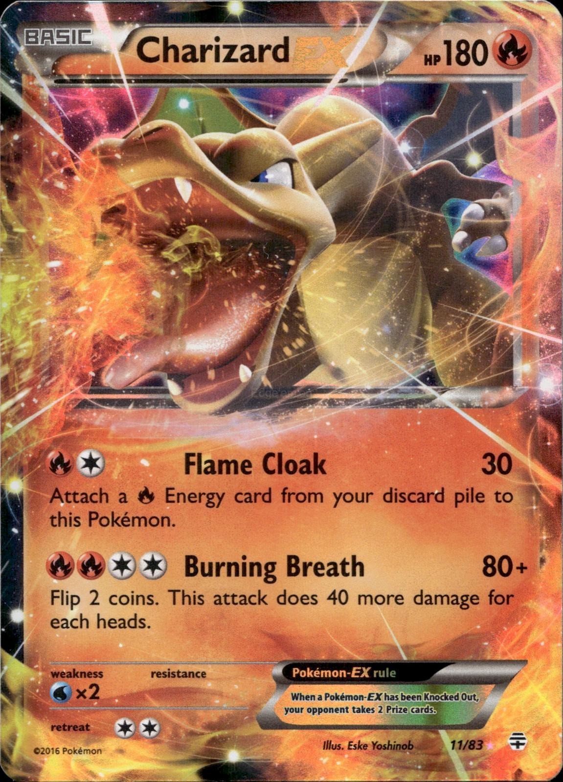 Charizard EX 11/83 NM/M EX Rare Generations Pokemon Holo