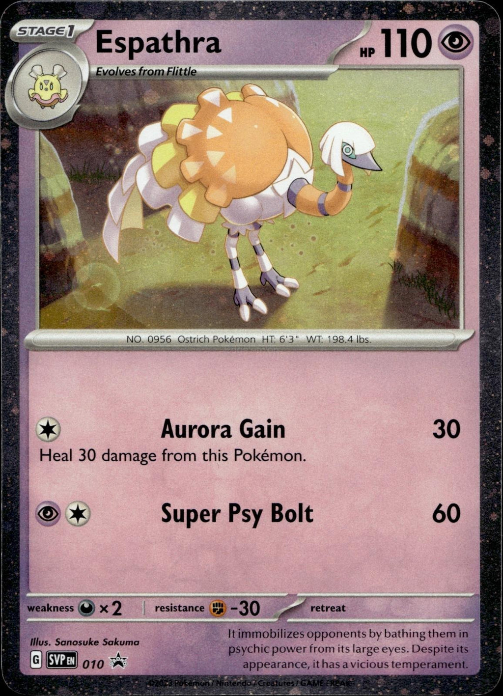 Espathra 010 NM/M Promo Scarlet & Violet Promo Pokemon Holo